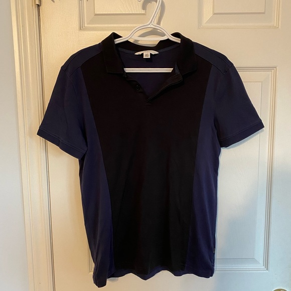 Calvin Klein Black and Blue Polo - Slim Fit - Picture 1 of 5